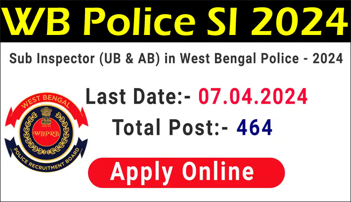 West Bengal SI Recruitment 2024